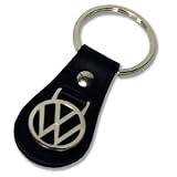 Volkswagen Black Leather Key Chain