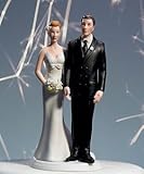 Weddingstar The Love Pinch Bridal Couple Figurine, Caucasian Couple