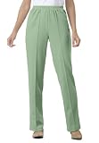 Wrinkle and stain-resistant knit pants
