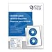 ELI26073 - CD/DVD Labels, Permanent Adhesive,300/PK, Matte White