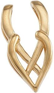 14K Yellow Gold Pendant Enhancer
