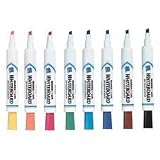 Marks-A-Lot Dry Erase Marker Set, Chisel Tip, 8 Colors/Set AVE24411