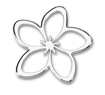 Tropi-Cals - Plumeria Flower Chrome Emblem Decal