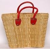 Moroccan Straw Summer Beach / Shopper / Tote Bag 15 X 5.5. X 10.5