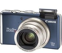 CANON PowerShot SX 200 IS - blue Including Charger, Lithium battery