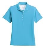 Outer Banks - Ladies Egyptian Diamond Knit Sport ShirtAquatic Blue-L