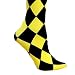 YELLOW JESTER DIAMOND HARLEQUIN LEOTARD TIGHTS