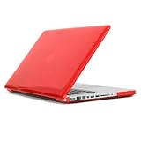 Speck Products See Thru Hard Shell Case for 15-inch MacBook Aluminum Unibody/Black Keyboard MB15AU-SEE-RED-D (Red) - Does Not Fit White Macbook