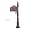 Fleur-de-Lis Rural Post Mailbox - 7 Colors - Rustproof!