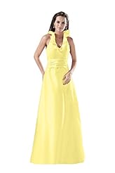 Ruched Taffeta Halter Bridesmaid Dress 