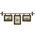 Western-Style Hanging Metal Wall Frame Trio