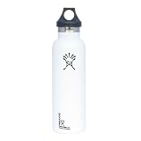 Hydro Flask Insulated Stainless Steel Standard Mouth Drinking Bottle (21-Ounce, Artic White)