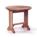 Western Red Cedar Adirondack Side Table - Round Side Table - Patio and Garden Furniture