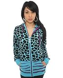 Luxirie by LRG - Luxirie by LRG The Welcome To The Jungle Hoody in Aqua,Sweatshirts for Women