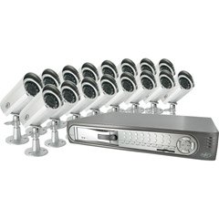 SVAT CLEARVU4 Web Ready 16 Channel Deluxe DVR Security System with 16 Indoor/Outdoor Hi-Res Night Vision Surveillance Cameras