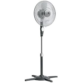 White Brown-ventilateur /pied 45cm + Telecommande