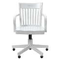 Madison Swivel Office Chair - Antique White