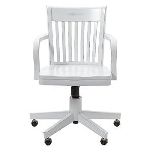 Madison Swivel Office Chair - Antique White