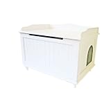 Designer Catbox Litter Box Enclosure in White
