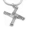Saint Bridget St. Brigid Cross Sterling Silver Pendant
