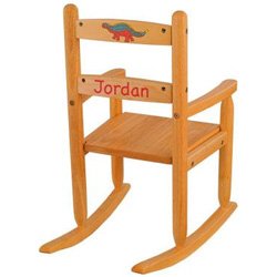 Honey Personalized Slat Rocking Chair