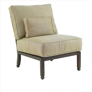 Regent Sectional Armless Lounge Unit with One Kidney Pillow