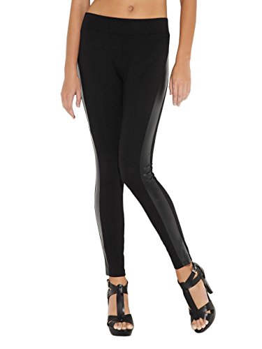 G by GUESS Women's Natalie Faux-Leather-Stripe Leggings