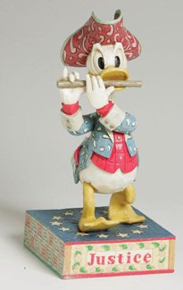 Jim Shore Disney Traditions - Song of Justice, Donald with Flute Figurine