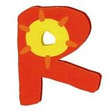 Wooden Letter - R - Bright