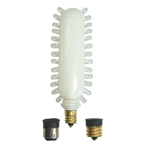Bulbrite LED/EX-KT Red LED Replacement Emergency Exit Light Kit with E12, E17, and DC Bases, Red
