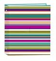 DESIGNER COVERS, 100 PAGE MAGNETIC 3-RING ALBUM - BOLD STRIPES - Photo Album