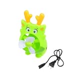 Cute Funny Chinese Dragon Portable Fan Desk Table Car Travel *Green*