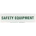 Brady 60302,  Cabinet Label , 3 1/2" Height x 12" Width, Green on White, Legend "Safety Equipment"  (1 per Order)