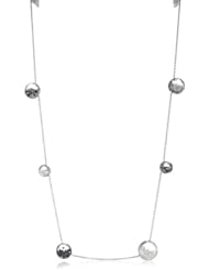 Moritz Glik "Kaleidoscope" 14K White Gold, Black and Grey Diamonds Layering Chain