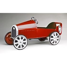 Click here to buy RED SPORTY PEDAL CAR - Nostalgic design, wonderful reproduction of the classic pedal cars... by HomeLifeShopping
