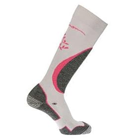Salomon Divine Snow Sock - Light Grey/Fuchsia