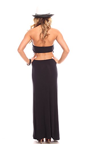 Young Aloud HALTER OPEN BACK MAXI DRESS