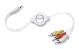 Belkin F3X1923-05-BLK 5-Foot Retractable TV/iPod Cable