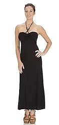 Halter Beaded Jersey/Spandex Maxi Dress  with a Brush/Sweep Train 