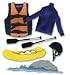 Themed Ornate Stickers-White Water Rafting