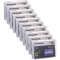 Panasonic AYDVM63PQ 63/42 Minute Professional Quality Mini-DV Digital Tape, 10 Pack.
