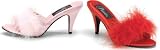 Amour-03 Marabou Trimmed Slip On