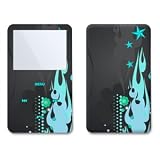 Rockstar Blue Design Skin Decal Sticker for Apple iPod video 30GB/ 60GB/ 80GB Player