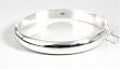 STERLING SILVER BANGLE BRACELET 60mm x 9mm