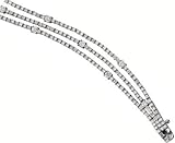 3 Strand Round prong Set Diamond Bracelet 3.50cttw