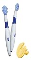 NUK 10256205 - Zahnpflege-Lernset, 2-teilig, Putzlernstift und Putztrainer inkl. Schutzring, optimale Vorbereitung aufs Z&auml;hneputzen, BPA-frei, 1 Set