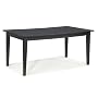 Arts and Crafts Dining Table with Leaf - Ebony