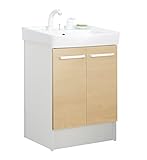 LIXIL(リクシル) INAX 洗面化粧台 D7シリーズ 間口600 両開きタイプ 凍結防止水抜き仕様 クリエペール D7N4-605SYN1-W/LP2W