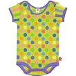 Little Miss Matched Onesie, Green Zany Dot/stripe 3-6 months