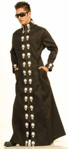 Std Size Adult (Up to 46 Chest) - Adult Skull Duster Costume Coat  